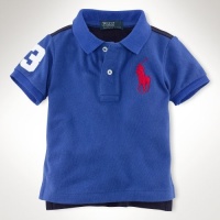 Ralph Lauren Infant Boy's Big Pony Mesh Polo, Rug Royal, 12 M