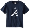 MLB Atlanta Braves Boy's Team Logo Short Sleeve Tee, Dark Navy, Medium