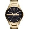 Armani Exchange Mens Gold A|X Banded Bracelet Watc