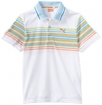 Puma Golf Boy's Tech Wrap Stripe Polo Tee