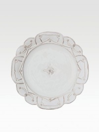 Bring the outdoors inside with a beautifully detailed, hand-finished stoneware plate detailed with lattice to celebrate the splendor and romance of the world's most beautiful gardens. From the Jardins du Monde Collection11 diam.Ceramic stonewareDishwasher safeImported