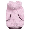 Casual Canine Polyester Snowbaby Dog Hoodie, Teacup, 6-Inch, Pink