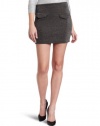 BCBGeneration Women's Front Pkt Skirt, Charcoal, Medium