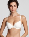 A padded underwire bra with lace accents on front and along wings for a voluptuous and stylish silhouette. #F3274