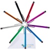 Bundle of 9 Colorful Stylus Universal Touch Screen Pen for Ipad 1 2 3 Ipod Iphone 4 4S 3g 3gs Motorola Xoom Samsung Galaxy S2 S3 Tab 8.9 10.1, Blackberry Playbook HTC Flyer Evo View Tablet - 2*15 Inch Stylus Lanyards Included - With The Friendly Swede® M