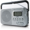 Coby CX39 World Band AM/FM/Shortwave Radio with Digital Display, Silver