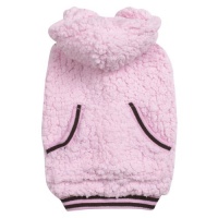 Casual Canine Polyester Snowbaby Dog Hoodie, Teacup, 6-Inch, Pink