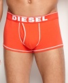 The days of blah and baggy men's underwear are gone for good. Proof? These bright and snug stretch-cotton boxer briefs from Diesel.