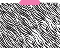 Designer File Folders Zebra Pink