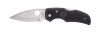 Spyderco Native Lightweight Plain Edge Knife, Black