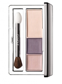 Creamy, intense colour. Three coordinating shades build quickly, blend easily. 0.10 oz. 