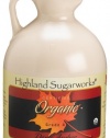 Highland Sugarworks Pure Organic Grade A Dark Amber Maple Syrup, 32-Ounce Jug