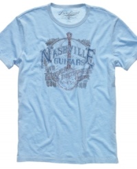 Pick out a winner. This banjo graphic tee from Lucky Brand Jeans is a new riff on casual style.