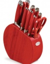 Fiesta Scarlet 11-Piece Cutlery with Block