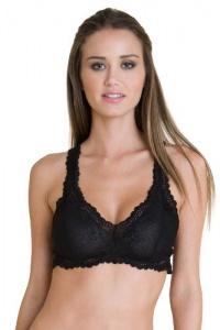 Eberjey Colette Racerback Bralette Black