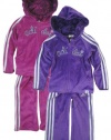 Adidas Girls Athletic Hooded Fleece 2 Piece Set