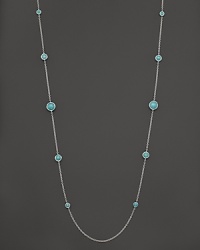 Faceted turquoise stations on a sterling silver chain. From the Rock Candy Collection by Ippolita.