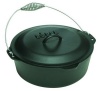 Lodge Logic Pre-Seasoned 9-Quart Dutch Oven with Iron Cover