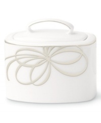 There's no classier canvas for your favorite recipes than the kate spade Belle Boulevard dinnerware collection. Featuring a distinctive platinum band and whimsical bow design on the finest white china, its easy sophistication makes every meal a work of art.