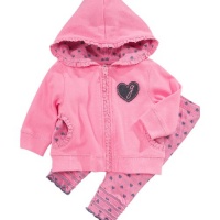 Guess Girls Newborn-9 Months Heart Hoody Legging Set