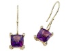 Genuine Amethyst Earrings by Effy Collection® in 14 kt Yellow Gold