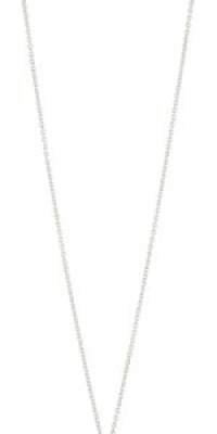 T Tahari Silver and Crystal Tear Drop Pendant Necklace