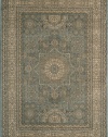 Area Rug 2x7 Runner Traditional Light Blue Color - Momeni Belmont Rug from RugPal