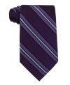 Contrast stripes liven up this timeless diagonal stripe tie from Michael Kors.