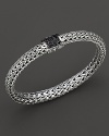 From John Hardy's Kali Lava Collection, an elegant woven chain bracelet with clustered sapphire detail. Designed by John Hardy.