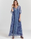 Ella Moss masters bohemian elegance with this caftan-inspired maxi dress, imbued with an eclectic print.