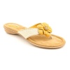 Giani Bernini Alexia Open Toe Flip Flops Sandals Shoes Yellow Womens