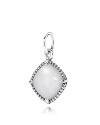 Polished quartzite in a sterling silver beaded setting makes for a timeless PANDORA pendant.