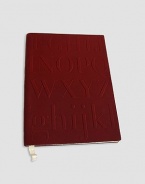 Gorgeous, leather-bound blank notebook is embossed with Assouline's signature font and includes a cotton ribbon bookmark. 144 ivory pages with silver foil edges 7W X 9½H Made in USA