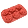 Freshware 6-Cavity Mini Rose Mold and Baking Pan