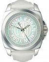 DKNY Leather Collection White Strap Mother-of-pearl Dial Women's watch #NY4906