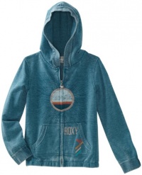 Roxy Kids Girls 7-16 Happy Camper Hoodie, Deep Sea, X-Large