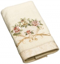 Avanti Rosefan Hand Towel, Ivory