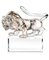 A powerful impact on any space, this Swarovksi figurine is crafted with the dynamism, charisma and vigor of the Chinese tiger sign. Featuring clear and faceted silvertone crystal on a base engraved with both English and Chinese seal script.