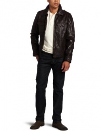 Levi's Men's Leather Two-Pocket Fashion Moto Jacket