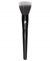 This unique brush features synthetic and natural bristles for versatile effects. Provides the lightest application of highlighters, blush and face powders for a flawless, professional look. Denser brush hairs absorb more product for applying color, or buffing off excess pigments. How to use: For color or highlighter application dip bristled head into powder and tap off excess. Use as a traditional powder or blush brush, either in sweeping strokes towards the temples, or in a circular motion on the apples of cheeks. For softening or buffing effect first ensure brush is free of color. Using bristle tips only blend with gentle, circular strokes.