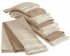 Bardwil Popcorn, Pack of 12 Kitchen Towels, Taupe