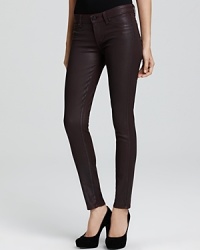 A slick coating adds edge to these Paige Denim jeans for a noticeably lustrous, must-have look.