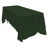 70 x 120 in. Rectangular Polyester Tablecloth Hunter Green