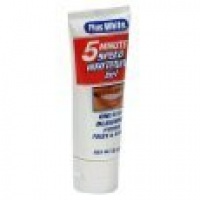 Plus White Bleach Whitening Gel, 5 Minute, Original Flavor, 3 oz.