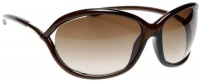 New Tom Ford Jennifer Sunglasses TF 8 692 TF8 Dark Brown Frame Gradient Brown Shades Size: 61-16-120