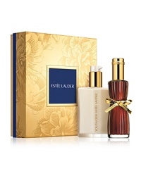 Opulent and captivating; the sexiest fragrance ever in a brilliant holiday duet. Surround her with flowers, delicious spices and precious woods. Limited-time collection includes a precious pair in an exclusive gift box: Eau de Parfum Spray 2.25 oz. and Body Satin 3.12 oz.