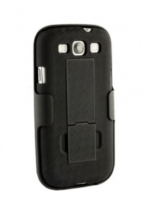 Shell Holster Combo Case for Samsung Galaxy S3 with Kick-stand -At&t, Verizon, T-mobile, Us Cellular and Sprint