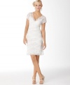 About lace: Have a head-turning effect in this romantic lace white dress from Onyx.