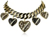 Betsey Johnson Status Leopard Heart Necklace