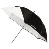 Westcott Compact 43 inch White Satin Umbrella with Removable Black Cover - Collapsible